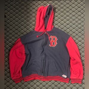 Vintage Stitches Boston Red Sox heavy zip-up hoodie
